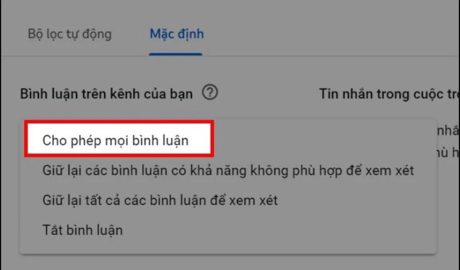 Cách bật bình luận Youtube trên máy tính nhanh nhất 