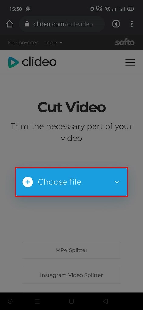 Cắt Video Online bằng Clideo