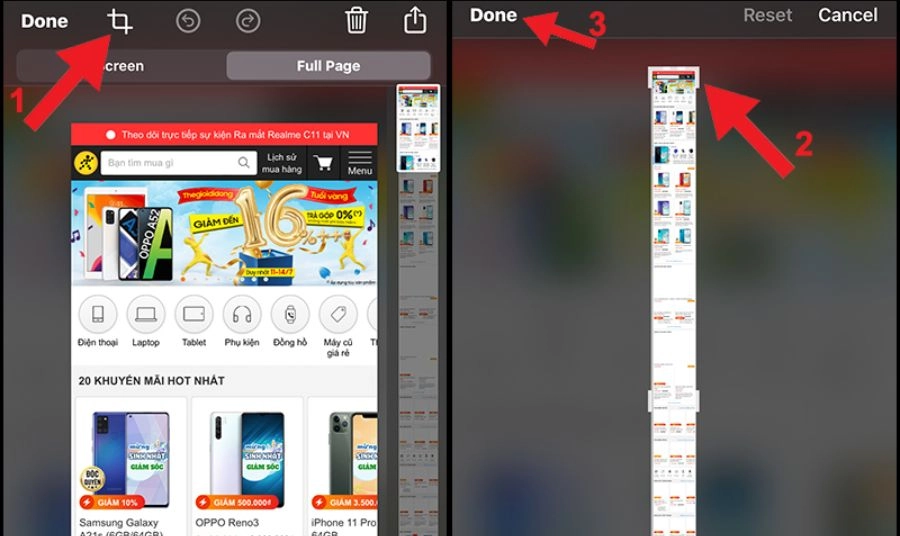 Hướng dẫn chụp màn hình dài trên iPhone
