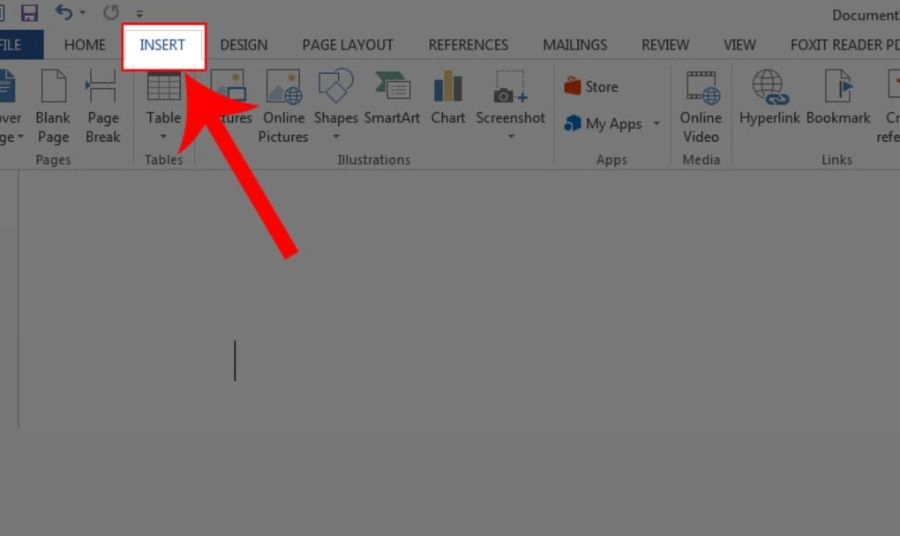 Bước 1: Đặt con trỏ chuột tại vị trí bạn muốn xuất hiện dấu tích.