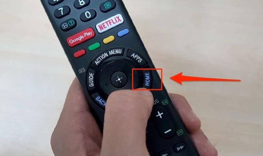 Nhấn nút Home (hình ngôi nhà)