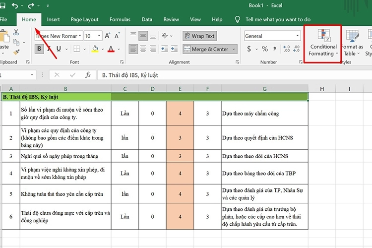 Xóa định dạng có điều kiện để giảm dung lượng file Excel