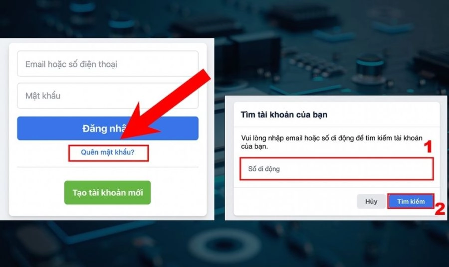 Cách lấy lại mật khẩu thông tin qua tính năng "Người liên hệ tin cậy"