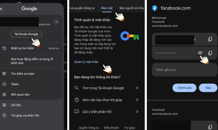 Mẹo xem lại mật khẩu Facebook đã lưu trên trình duyệt
