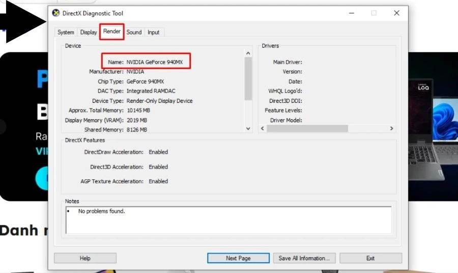 Kiểm tra card màn hình laptop qua Device Manager