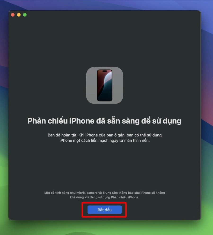 Dừng phản chiếu khi không cần dùng