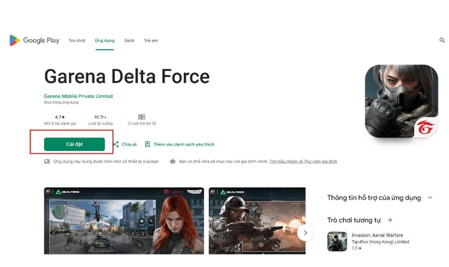 Cách tải Delta Force Android