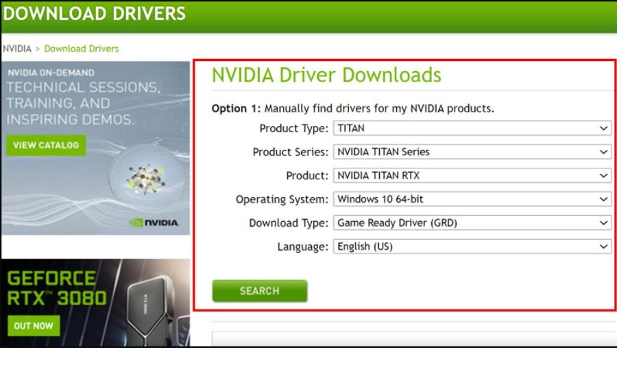 Màn hình Card Driver (Hiển thị/Đồ họa)