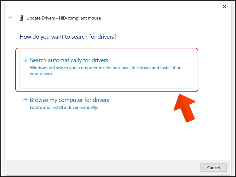 Search driver auto. Sau khi chọn Update Driver, Windows sẽ hiển thị hai tùy chọn