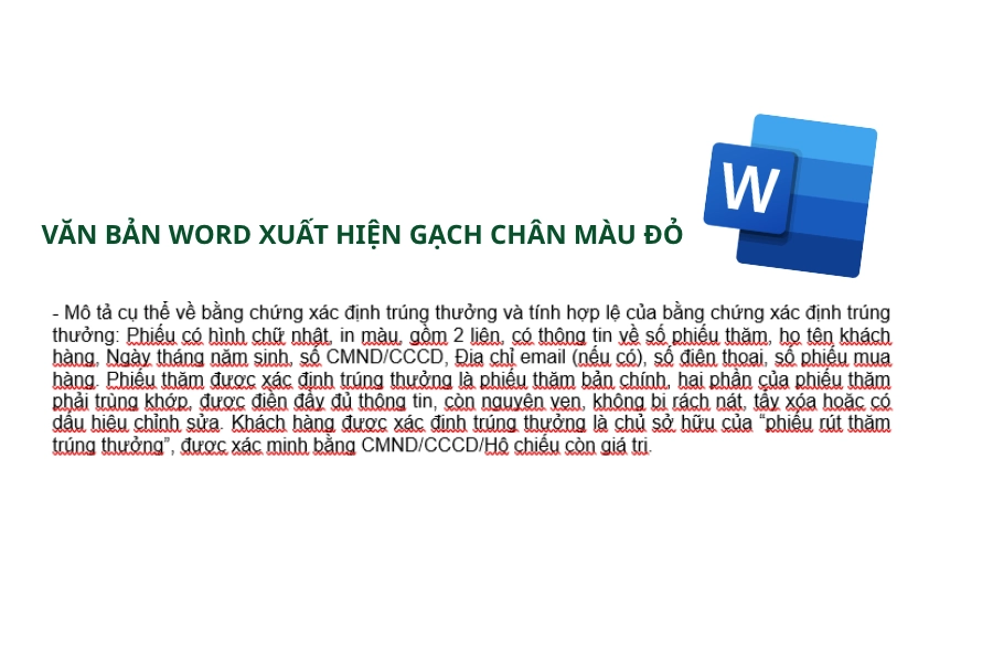 Văn bản Word lại xuất hiện gạch chân màu đỏ
