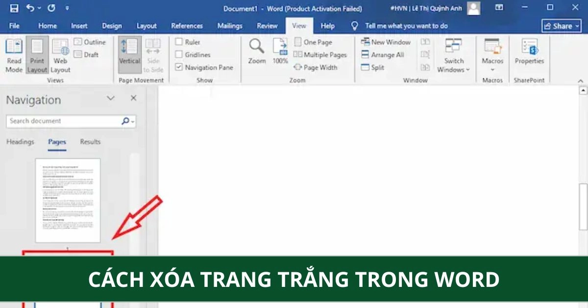 Hướng Dẫn Cách Xóa Trang Trắng Trong Word Đơn Giản, Chi Tiết