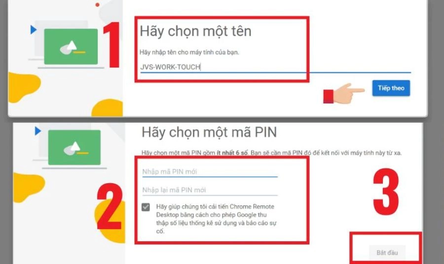 Cấu hình Tên và Mã PIN Cấu hình Tên và Mã PIN