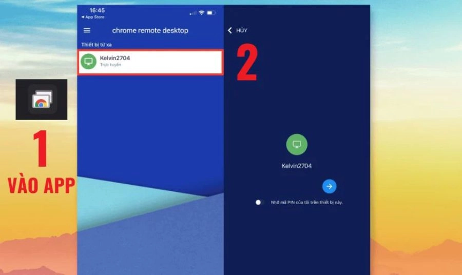 Truy cập bằng Smartphone Truy cập bằng Smartphone