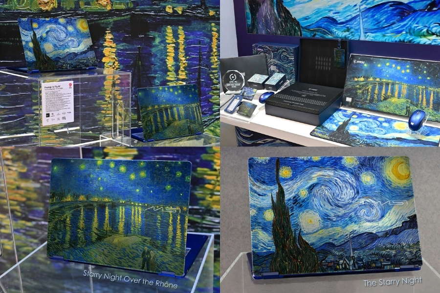 MSI x Tranh sơn dầu Vincent van Gogh
