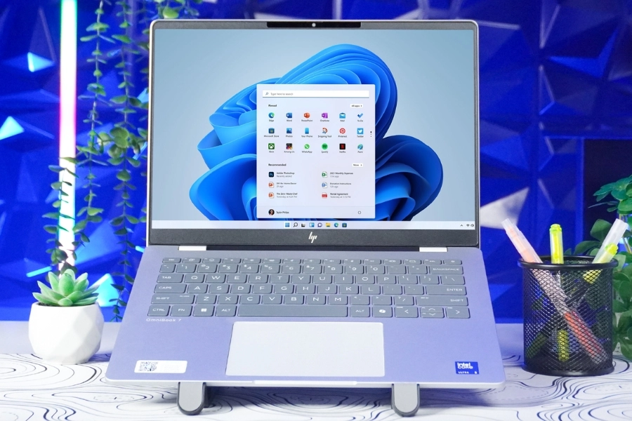 Thiết kế HP OmniBook 7 14-fr0033TU sang trọng và bền bỉ chuẩn quân đội Thiết kế HP OmniBook 7 14-fr0033TU sang trọng và bền bỉ chuẩn quân đội