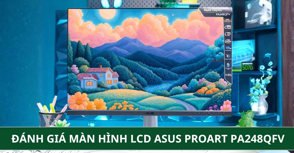 Đánh giá Màn hình LCD ASUS ProArt PA248QFV - Mọi Yếu Tố Thiết Yếu Cho Chuyên Gia