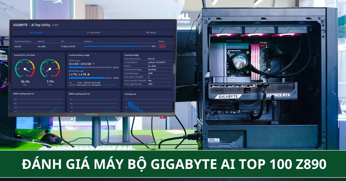 Đánh giá Máy bộ Gigabyte AI TOP: Đưa AI Data Center Về Ngay Bàn Làm Việc