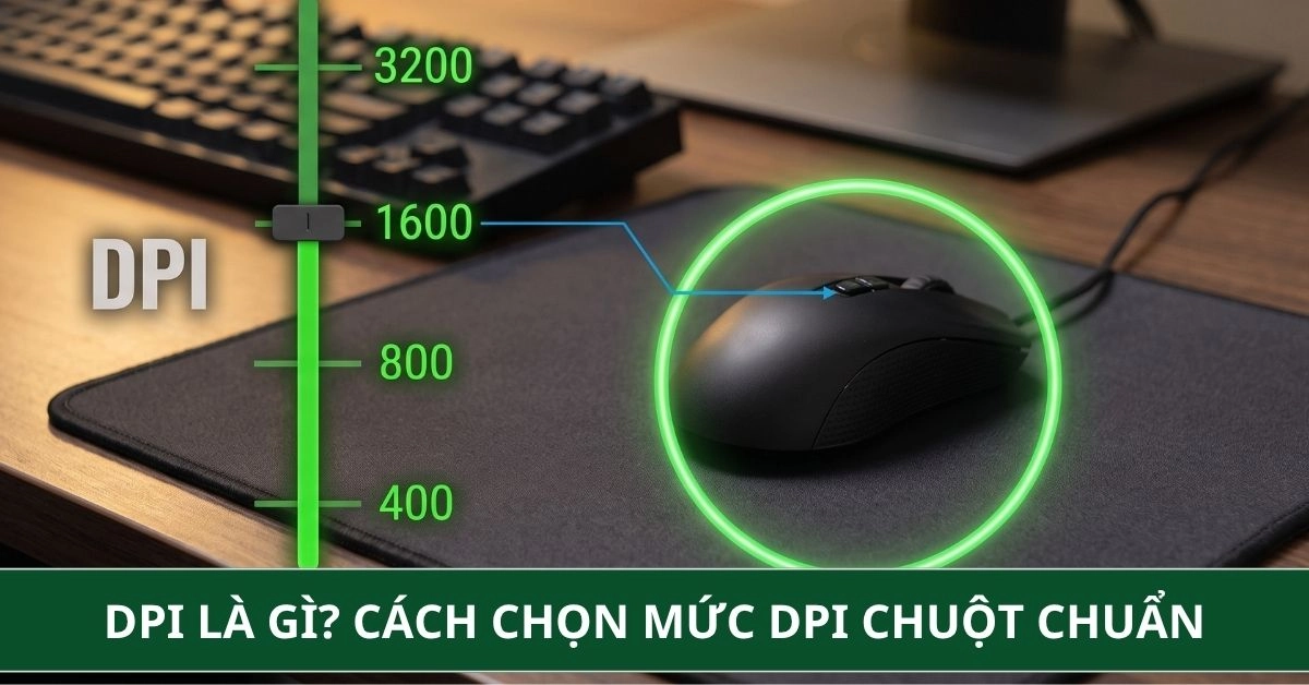DPI là gì? Cách chọn mức DPI chuột chuẩn cho từng nhu cầu