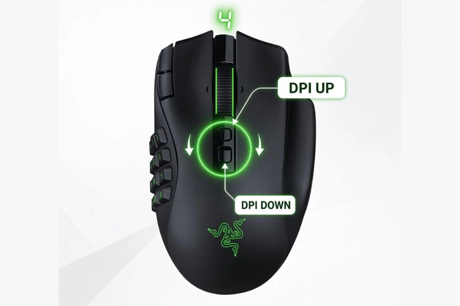 Chỉnh DPI trên chuột bằng nút bấm trực tiếp Chỉnh DPI trên chuột bằng nút bấm trực tiếp