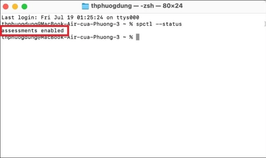 Hướng dẫn kích hoạt lại Gatekeeper trên macOS