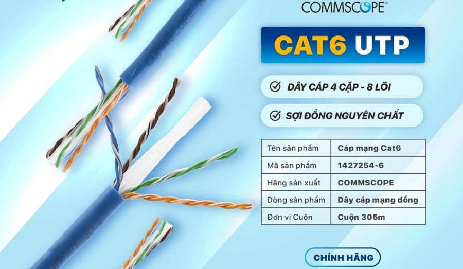 Cáp mạng Cat6 CommScope là gì