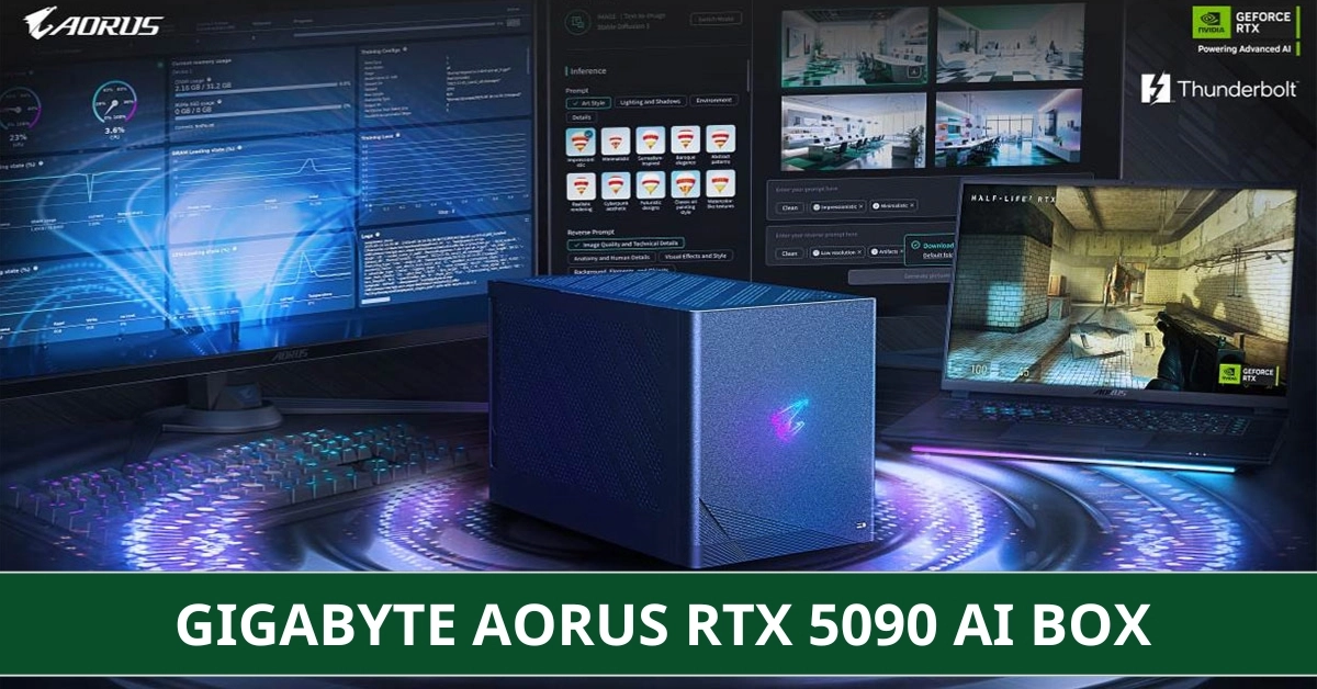GIGABYTE AORUS RTX 5090 AI BOX: eGPU Đồ Họa Blackwell Đầu Tiên Thế Giới Có Gì Hot?