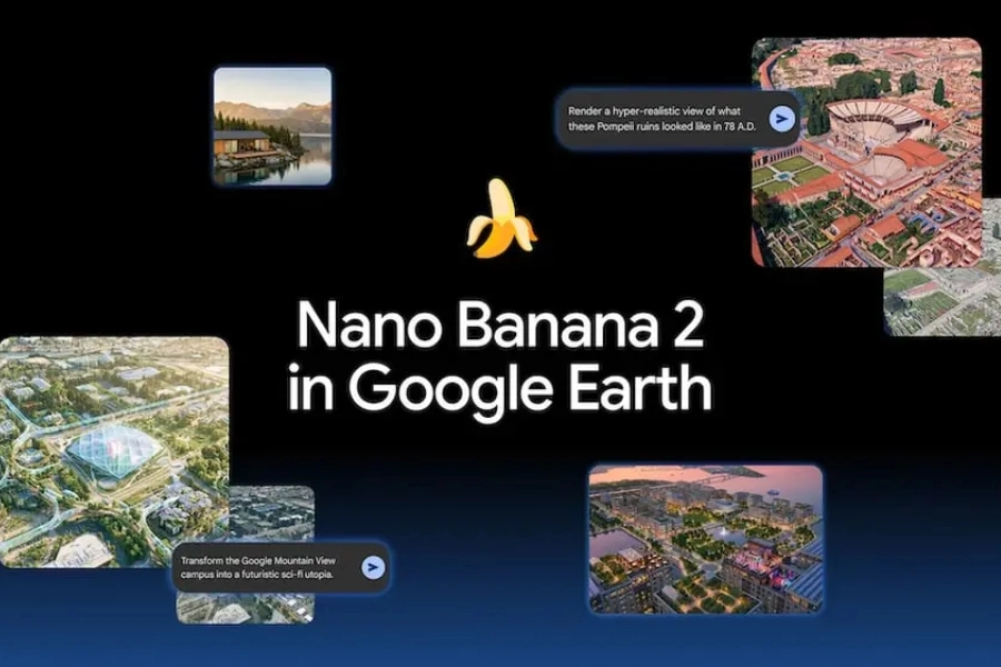 Bước đi mạo hiểm của Google khi đưa công cụ AI Nano Banana 2 vào dữ liệu vệ tinh Bước đi mạo hiểm của Google khi đưa công cụ AI Nano Banana 2 vào dữ liệu vệ tinh