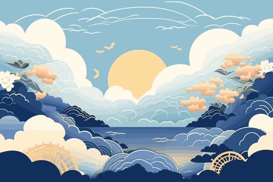 background đêm trăng huyền ảo