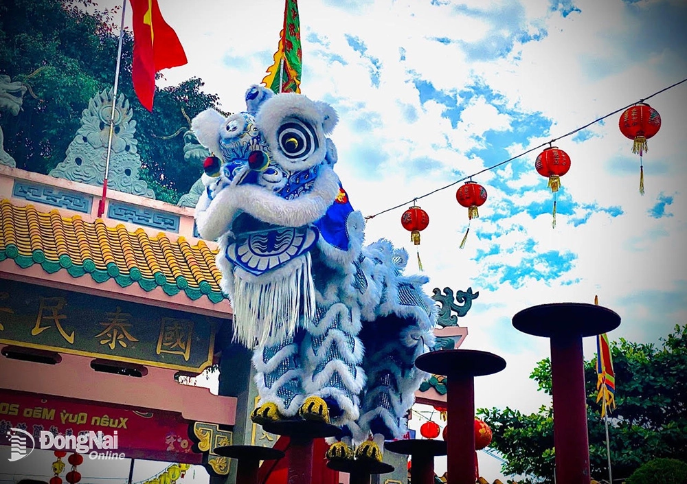 background múa lân trung thu