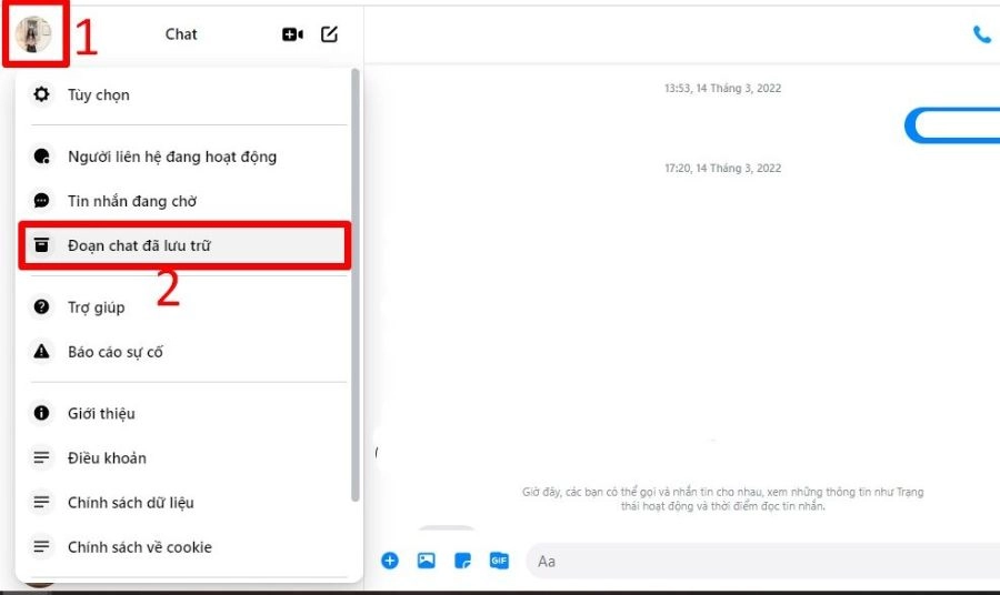 Cách khôi phục tin nhắn bị ẩn trong mục "Đoạn chat lưu trữ"