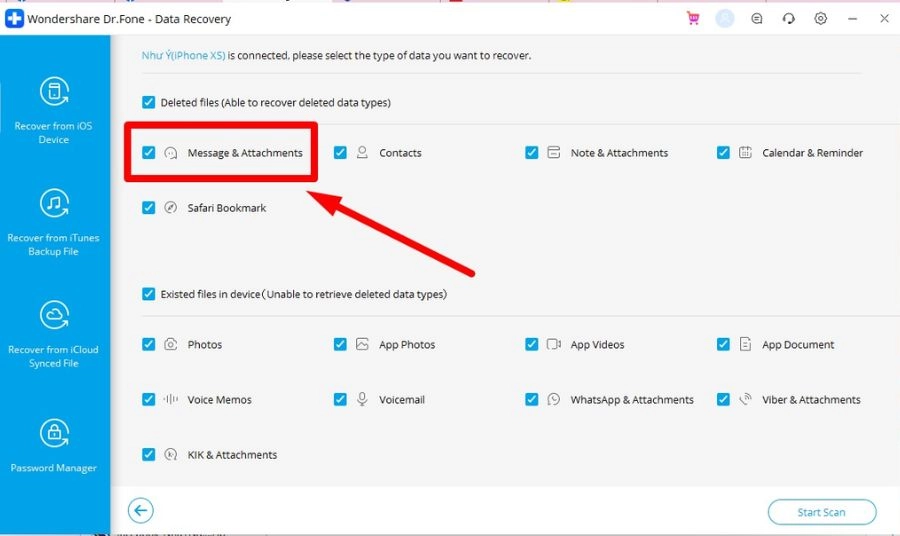 Sử dụng phần mềm bên thứ ba để khôi phục chuyên sâu