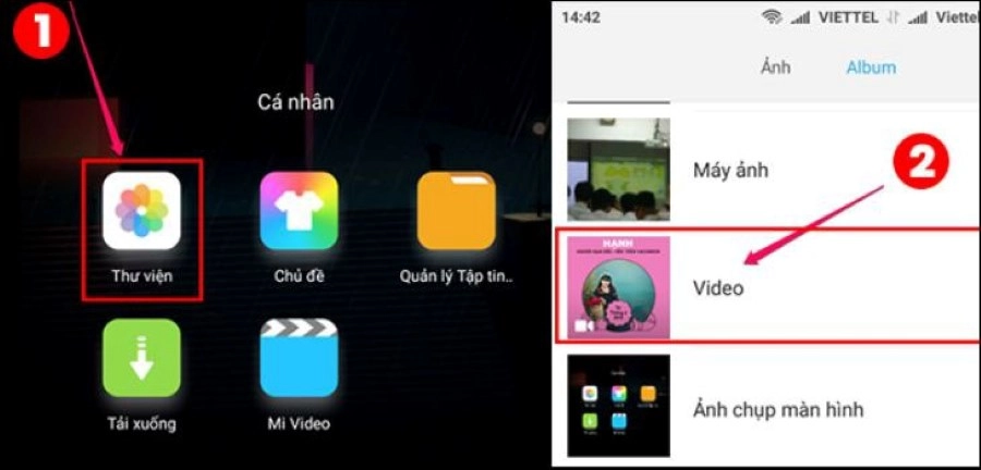 Tiến hành tải video Lướt bảng tin và tìm đến video bạn muốn lưu