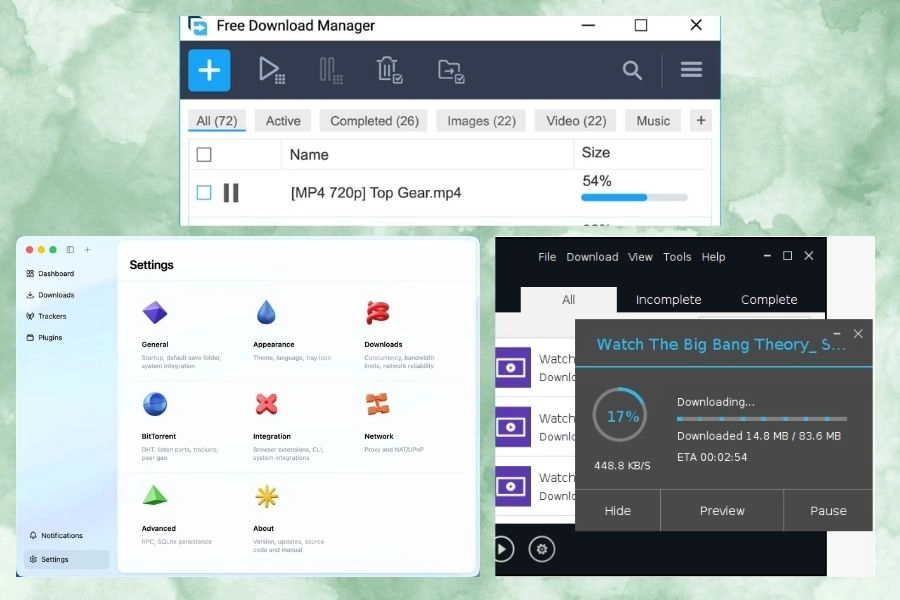 3 phần mềm tải file mã nguồn mở thay thế IDM miễn phí 100% 3 phần mềm tải file mã nguồn mở thay thế IDM miễn phí 100%