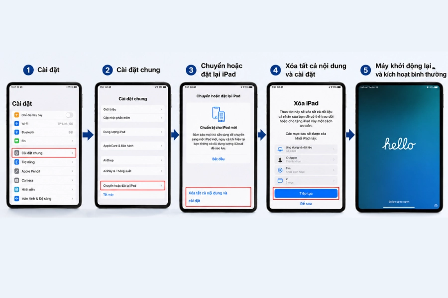 Reset máy trước khi mua chắc chắn không bị Ipad dính Icloud Reset máy trước khi mua chắc chắn không bị Ipad dính Icloud