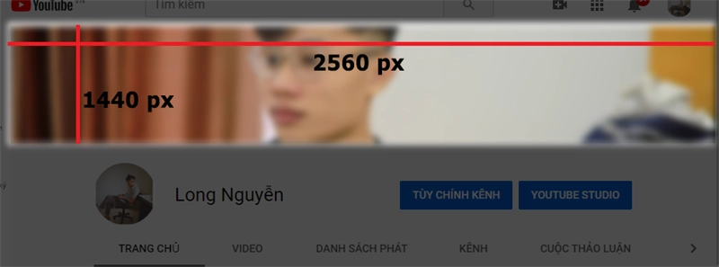Kích Thước Ảnh Bìa YouTube Chuẩn (YouTube Banner Size)