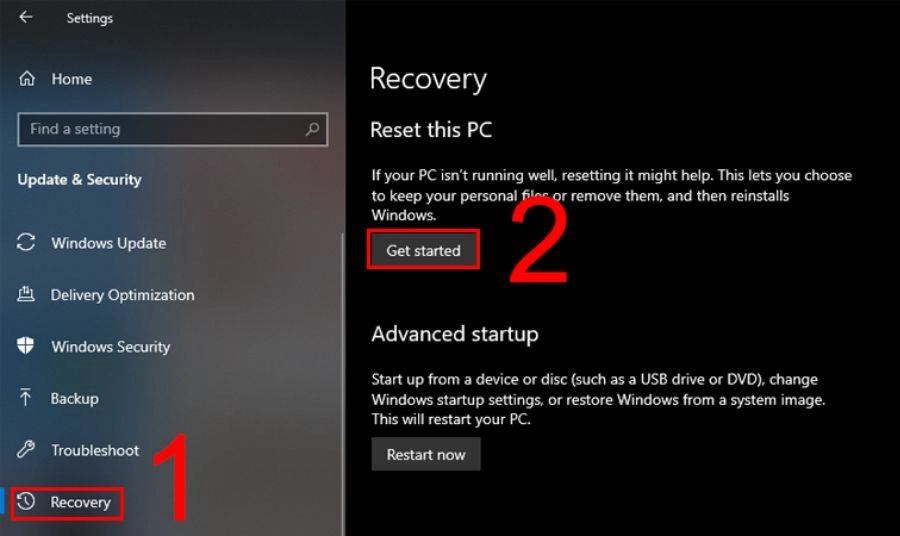 Thực hiện Hard Reset cho laptop