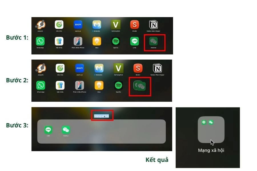 Cách sắp xếp và gom nhóm ứng dụng trên Launchpad Cách sắp xếp và gom nhóm ứng dụng trên Launchpad