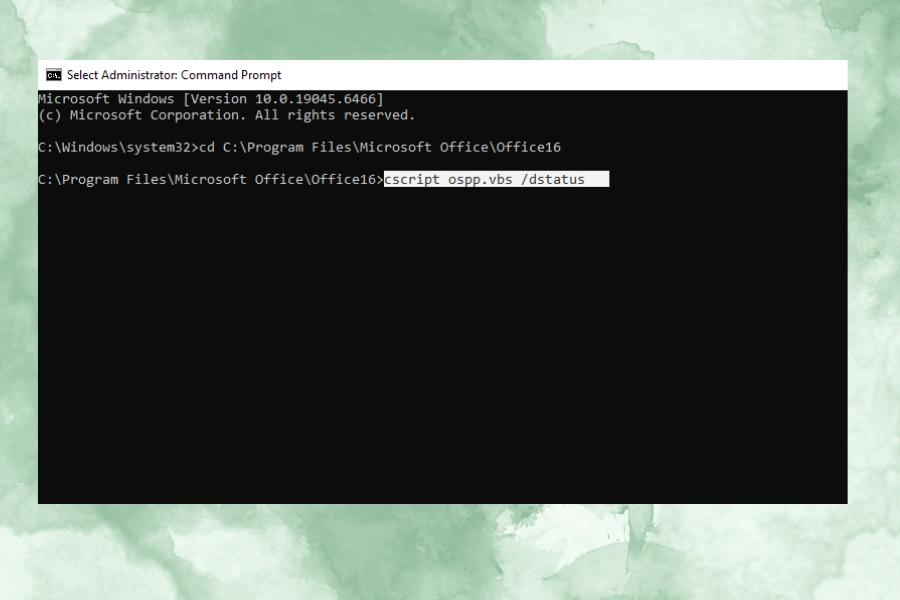 Dùng Command Prompt để sửa lỗi Excel Product Activation Failed