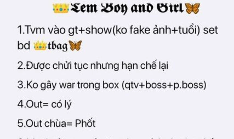 Bước 2: Thiết lập chi tiết nội dung luật nhóm Messenger