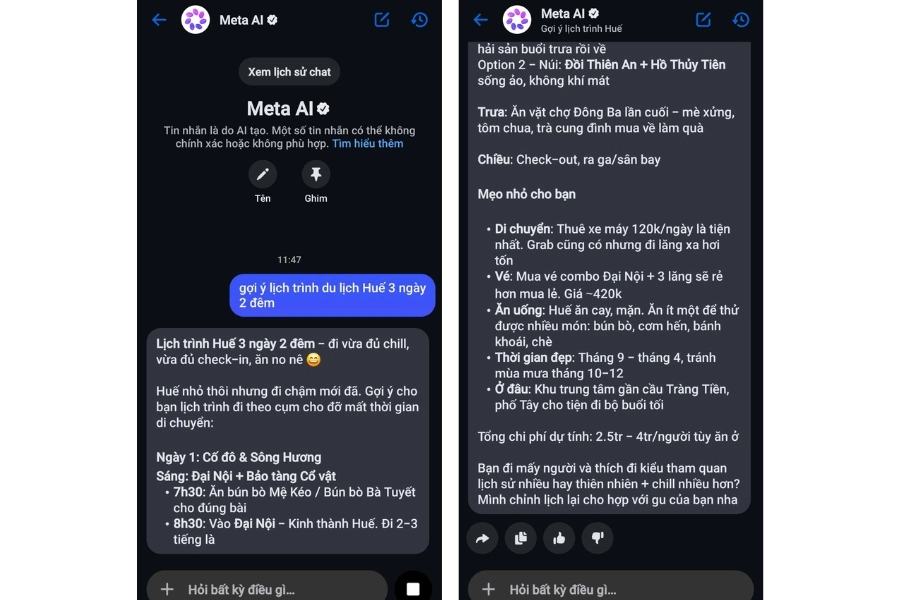 Hướng dẫn chi tiết cách sử dụng Meta AI trên điện thoại Hướng dẫn chi tiết cách sử dụng Meta AI trên điện thoại