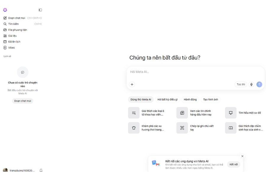 Hướng dẫn cách dùng Meta AI trên máy tính nhanh chóng Hướng dẫn cách dùng Meta AI trên máy tính nhanh chóng