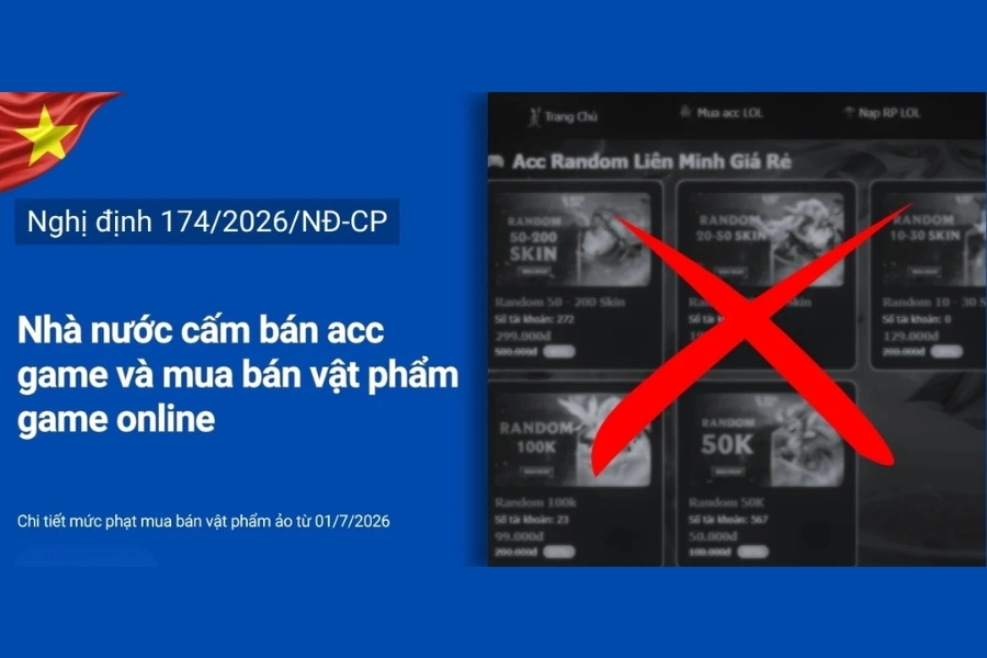 Quy định mới từ ngày 1.7: Mua bán vật phẩm ảo trong game có thể bị phạt đến 3 triệu đồng Quy định mới từ ngày 1.7: Mua bán vật phẩm ảo trong game có thể bị phạt đến 3 triệu đồng