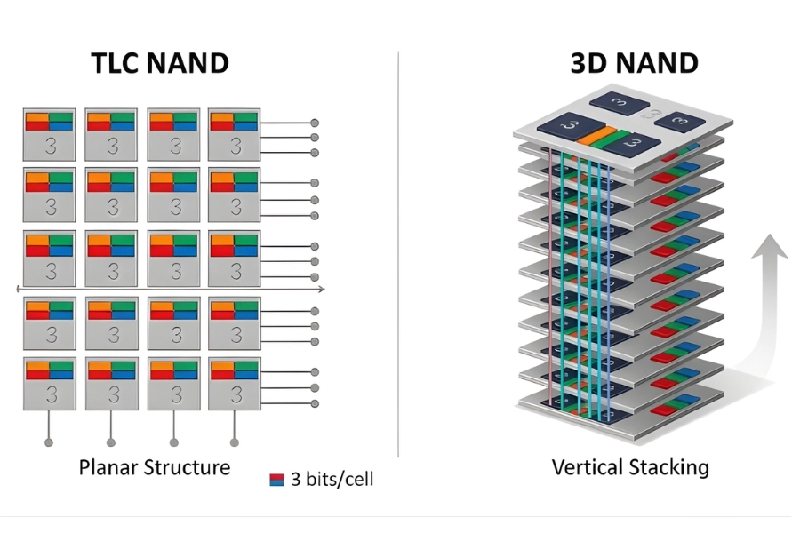 TLC (Triple-Level Cell)