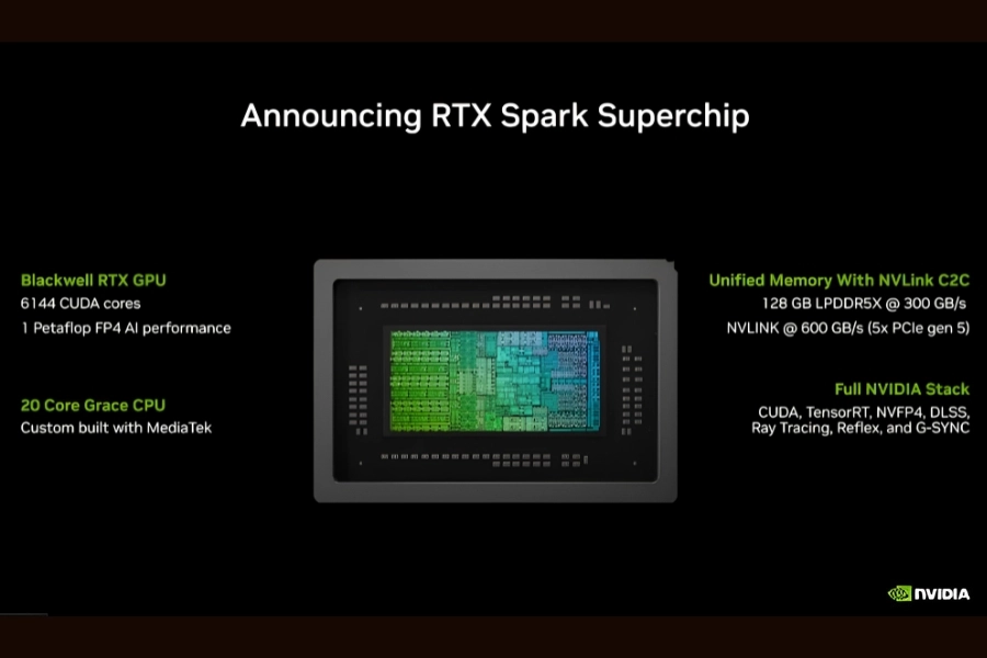 Nvidia ra mắt chip RTX Spark tại sự kiện công nghệ Nvidia ra mắt chip RTX Spark tại sự kiện công nghệ
