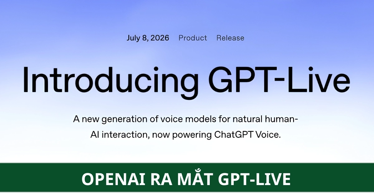 OpenAI ra mắt GPT-Live với tính năng trò chuyện ngay lập tức