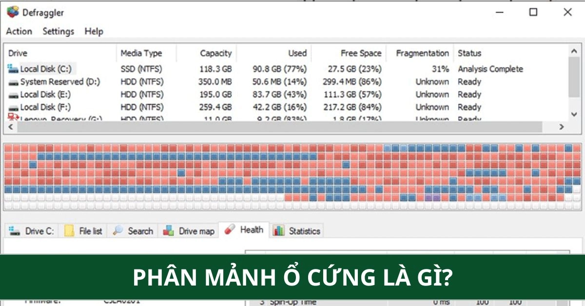 Phân Mảnh Ổ Cứng Là Gì? Cách Chống Phân Mảnh Ổ Cứng Windows 10, 11