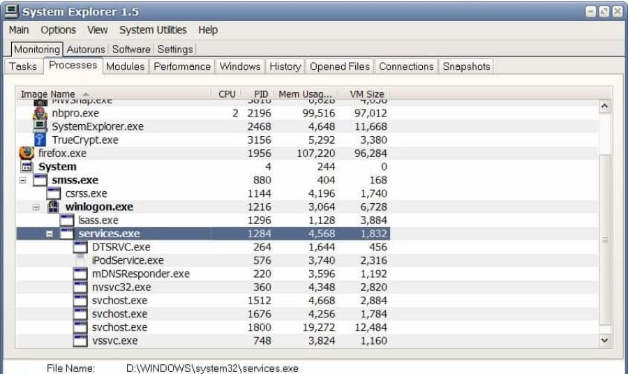 System Explorer – Giám sát hiệu năng và chụp cấu trúc Registry System Explorer – Giám sát hiệu năng và chụp cấu trúc Registry