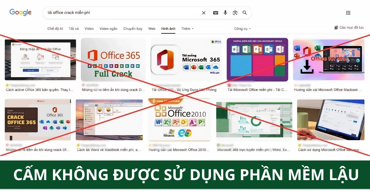 Doanh nghiệp, người dùng cá nhân không được sử dụng phần mềm lậu