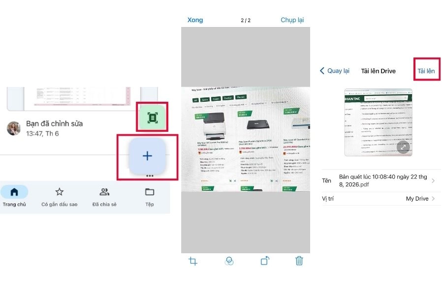 Phần mềm scan trên điện thoại Google Drive / Google Lens Phần mềm scan trên điện thoại Google Drive / Google Lens