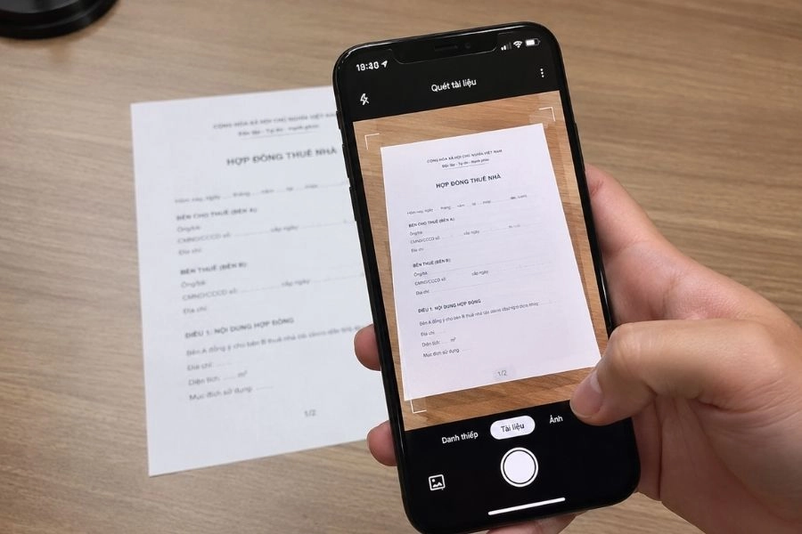 Mẹo chụp và scan tài liệu bằng điện thoại rõ nét như máy scan Mẹo chụp và scan tài liệu bằng điện thoại rõ nét như máy scan